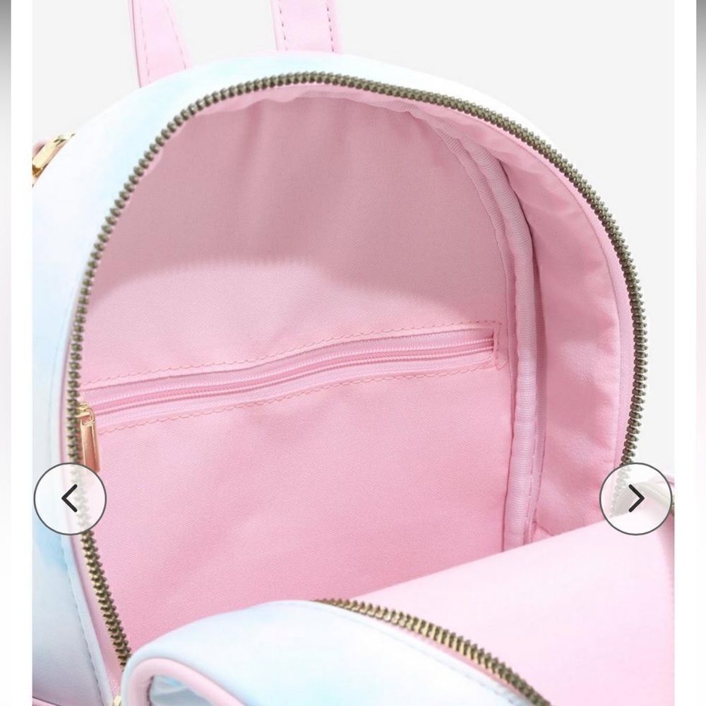 Her Universe Disney Mickey and Minnie Mouse Heart Balloon Mini Backpack NWT - Picture 4 of 13